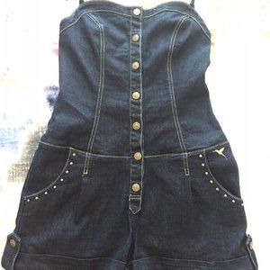 GRANE DENIM ROMPER, SZ. L